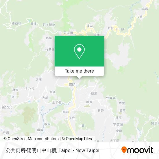 公共廁所-陽明山中山樓 map