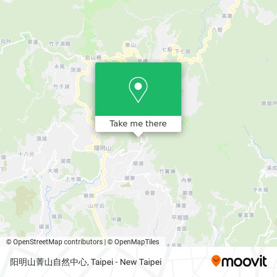 阳明山菁山自然中心 map