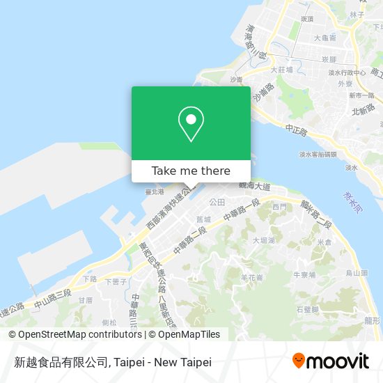 新越食品有限公司 map