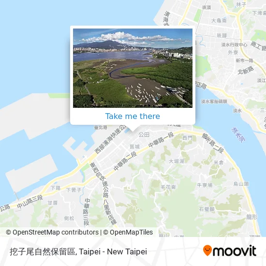 挖子尾自然保留區 map