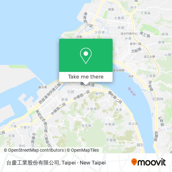 台慶工業股份有限公司地圖