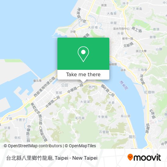 台北縣八里鄉竹龍廟 map