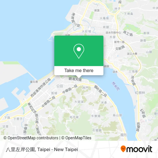八里左岸公園 map