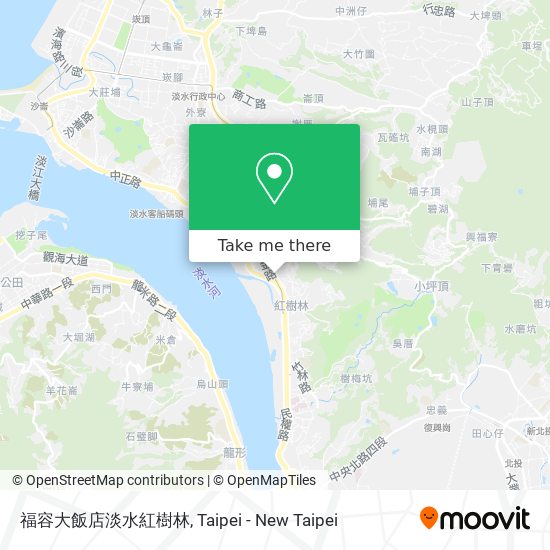 福容大飯店淡水紅樹林 map