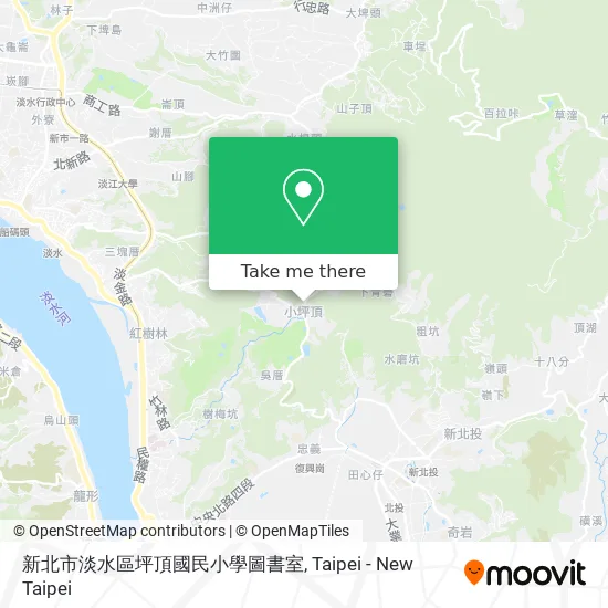 新北市淡水區坪頂國民小學圖書室 map