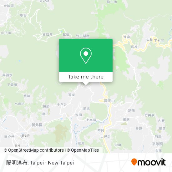 陽明瀑布地圖