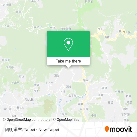 陽明瀑布 map