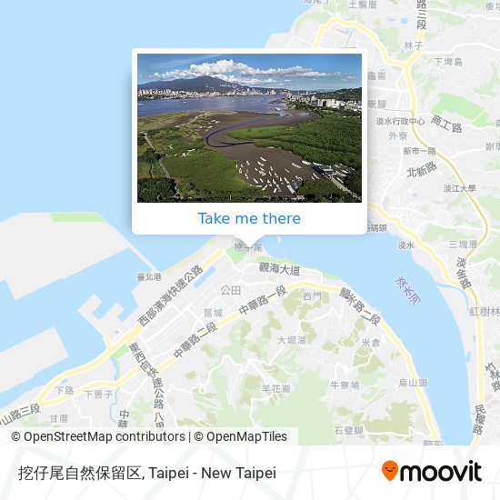 挖仔尾自然保留区 map