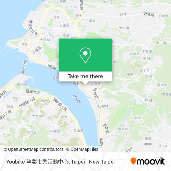 Youbike-竿蓁市民活動中心 map