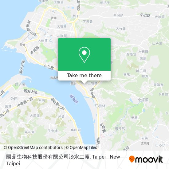 國鼎生物科技股份有限公司淡水二廠 map