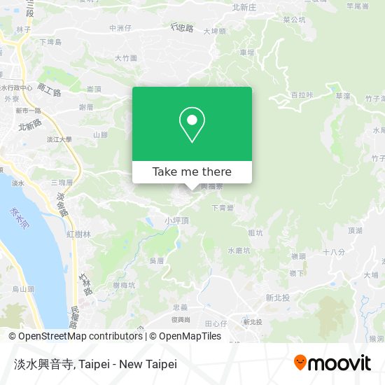 淡水興音寺 map