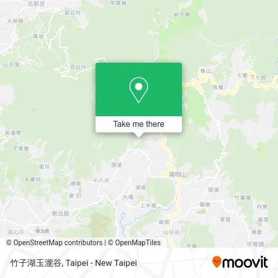 竹子湖玉瀧谷地圖