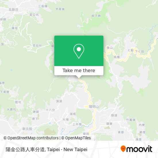 陽金公路人車分道 map