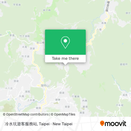 冷水坑遊客服務站地圖