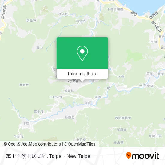 萬里自然山居民宿 map