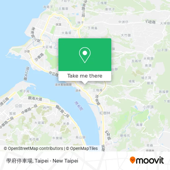 學府停車場 map