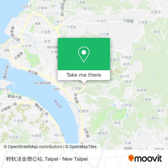 輕軌淡金鄧公站 map