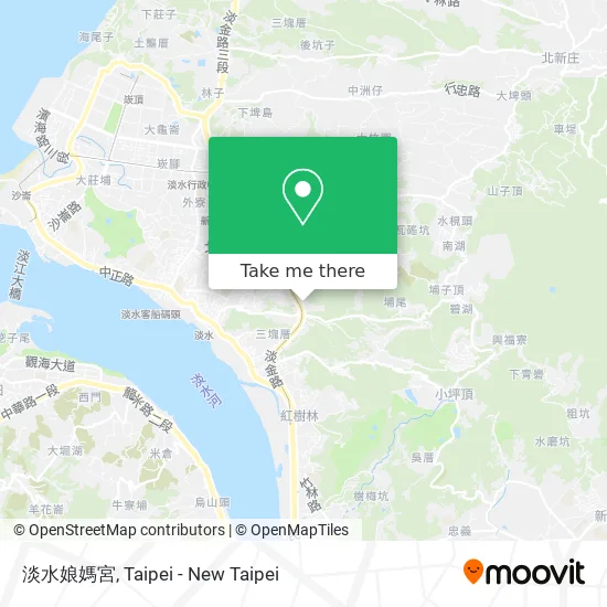 淡水娘媽宮 map