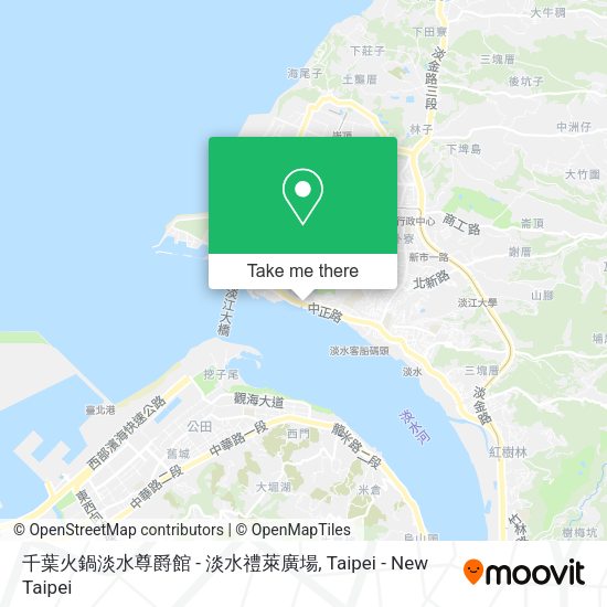 千葉火鍋淡水尊爵館 - 淡水禮萊廣場地圖