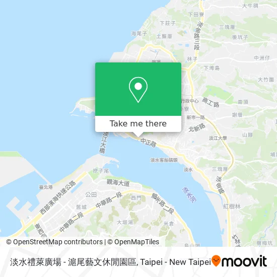 淡水禮萊廣場 - 滬尾藝文休閒園區 map