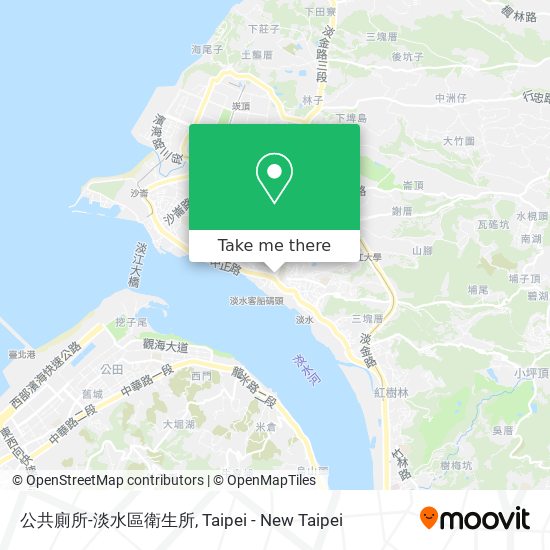 公共廁所-淡水區衛生所 map
