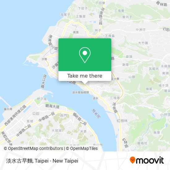 淡水古早麵地圖