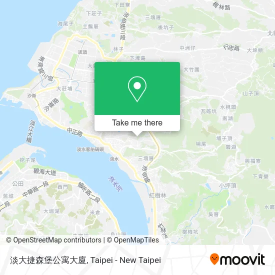 淡大捷森堡公寓大廈地圖