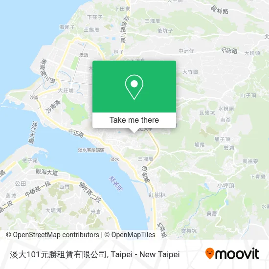 淡大101元勝租賃有限公司地圖
