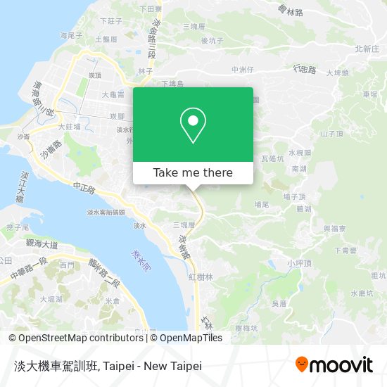 淡大機車駕訓班 map