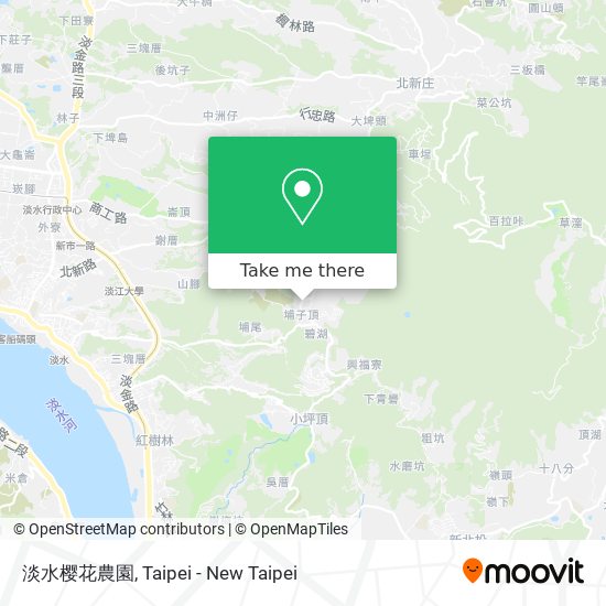 淡水樱花農園地圖