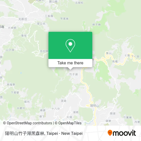 陽明山竹子湖黑森林地圖