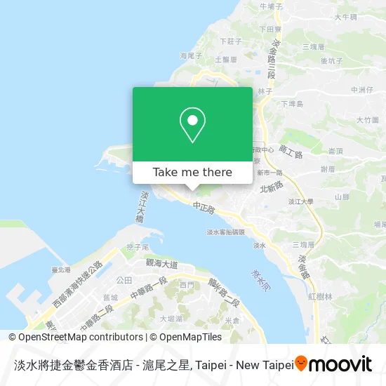 淡水將捷金鬱金香酒店 - 滬尾之星 map