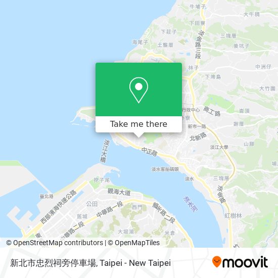 新北市忠烈祠旁停車場 map