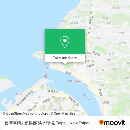 台灣高爾夫俱樂部-淡水球場地圖