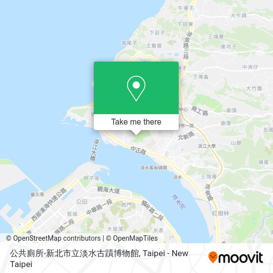 公共廁所-新北市立淡水古蹟博物館地圖