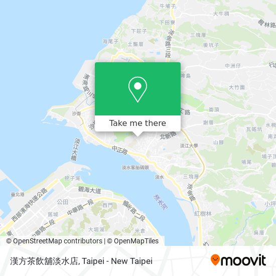 漢方茶飲舖淡水店 map
