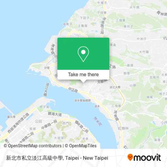 新北市私立淡江高級中學地圖