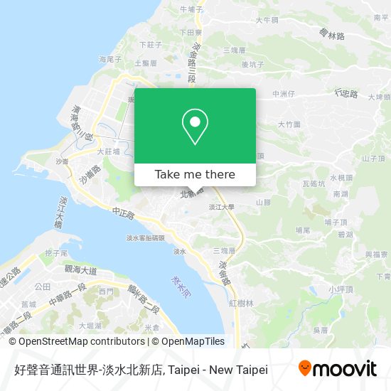 好聲音通訊世界-淡水北新店地圖