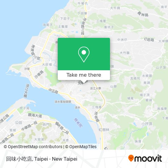回味小吃店地圖