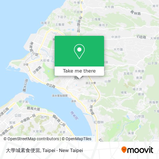 大學城素食便當地圖