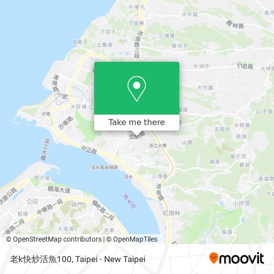 老k快炒活魚100地圖