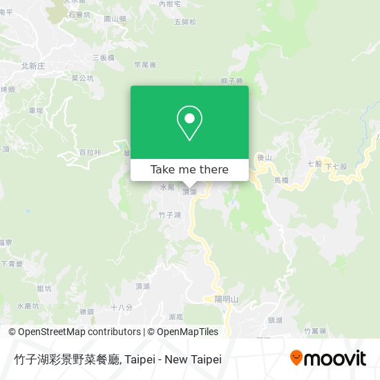 竹子湖彩景野菜餐廳 map