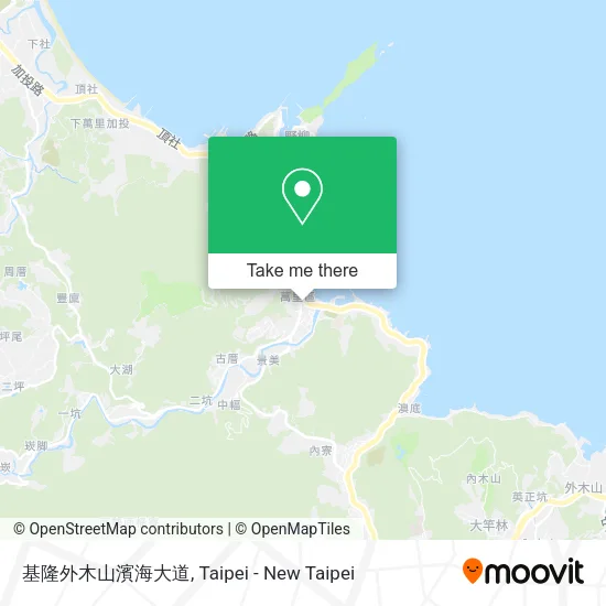 基隆外木山濱海大道地圖