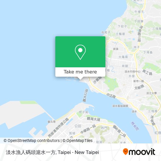 淡水漁人碼頭滬水一方 map