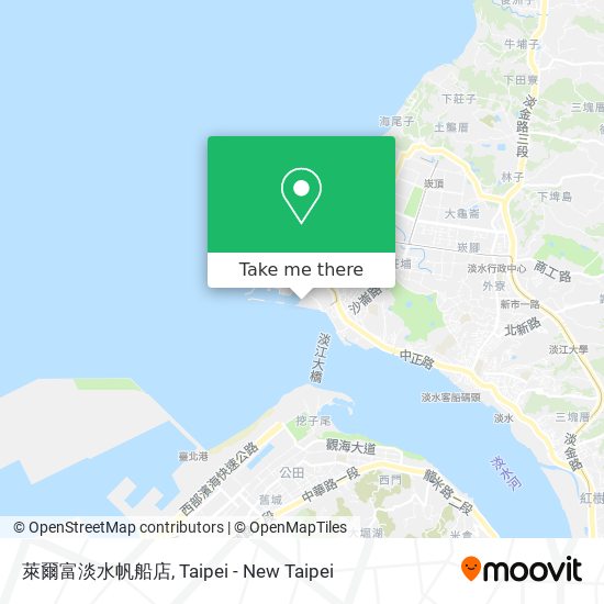 萊爾富淡水帆船店 map