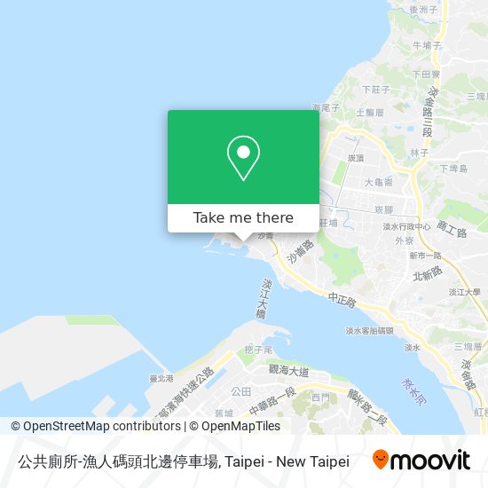 公共廁所-漁人碼頭北邊停車場 map