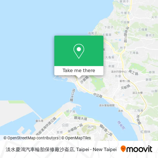 淡水慶鴻汽車輪胎保修廠沙崙店 map