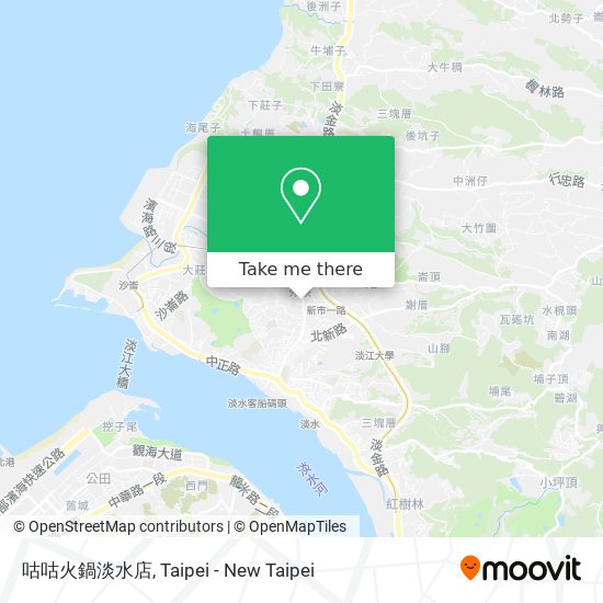 咕咕火鍋淡水店地圖