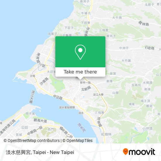 淡水慈興宮 map
