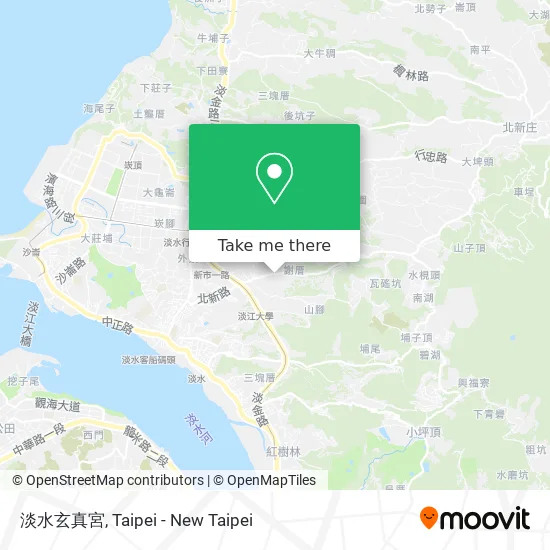 淡水玄真宮 map